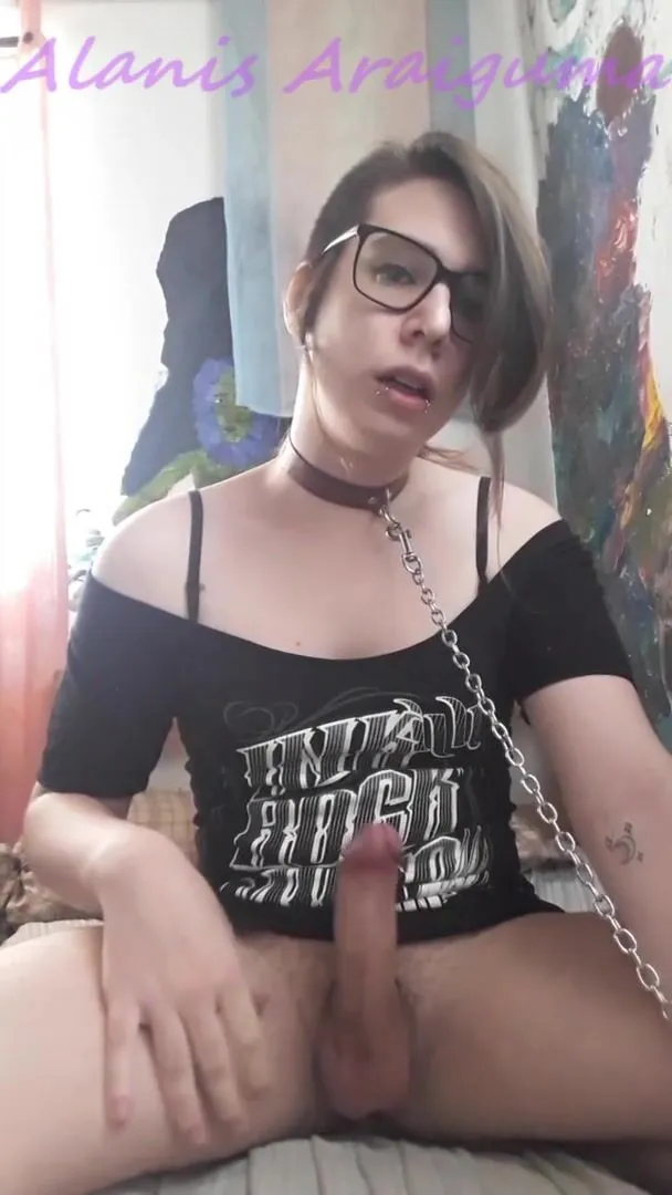 Emo Tranny Pic And Name - Luxurious emo femboy Alanis attempts not to jism and fails (made a mud in  my couch