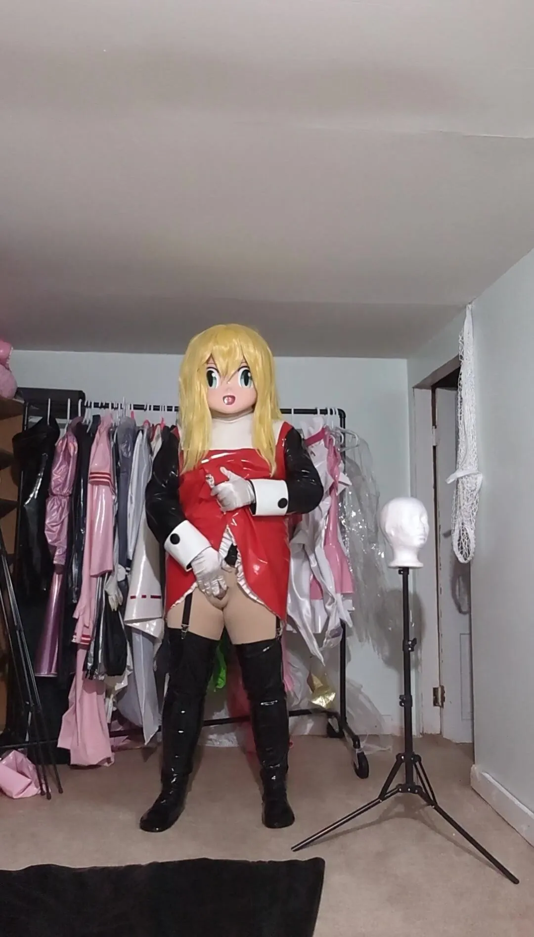 vinyl Kigurumi Flip Breathplay and Masterbate, left behind to charge  electro-hitachi