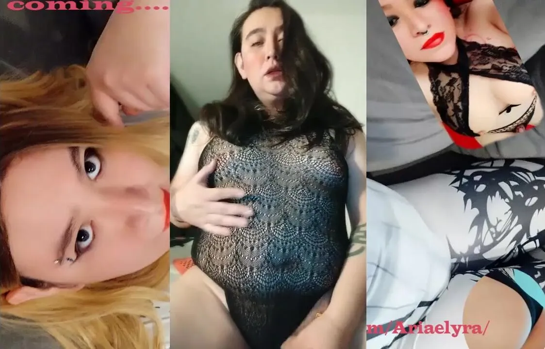 transexual en traje de baño se masturba hasta correrse